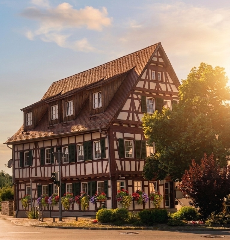 rose boardinghouse mit blumen os